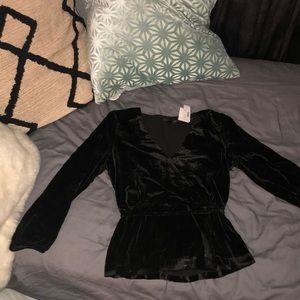 Elegant J. Crew Velvet Top